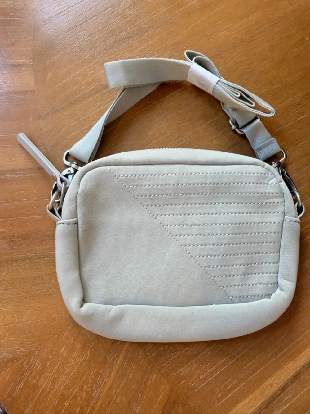 Vooray Compact Crossbody Bag in Light Gray